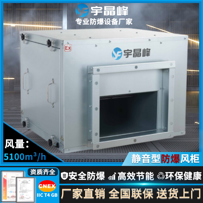 静音防爆风柜5100风量