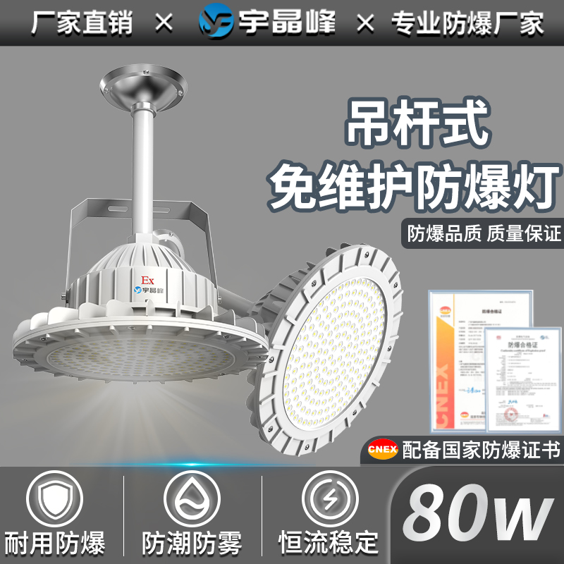 吊杆式免维护防爆灯常规款-80w