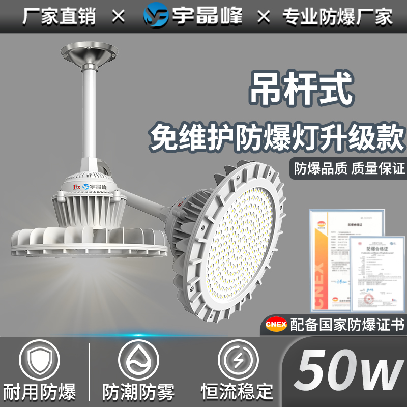 吊杆式免维护防爆灯升级款-50w