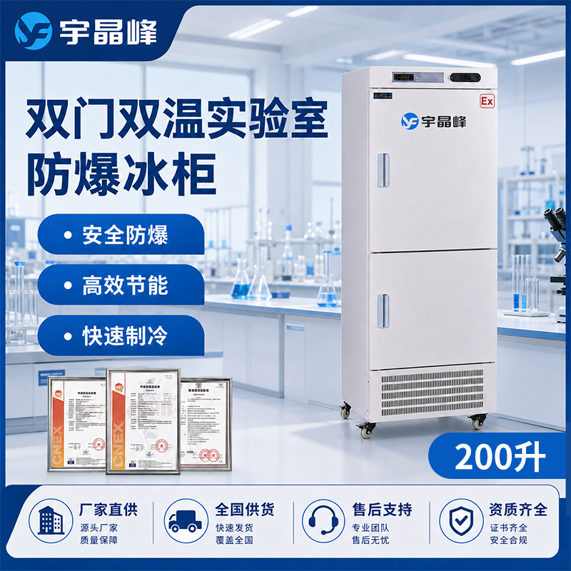双门双温实验室防爆冰箱BL-370-SM